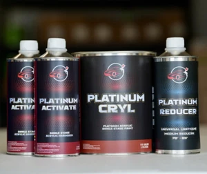GM Chevy GALLON KIT Acrylic Urethane Single Stage PICK YOUR COLOR! Platinum Cryl - Picture 1 of 5