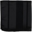 New Men's Polyester Woven pocket square hankie only black pin stripes formal