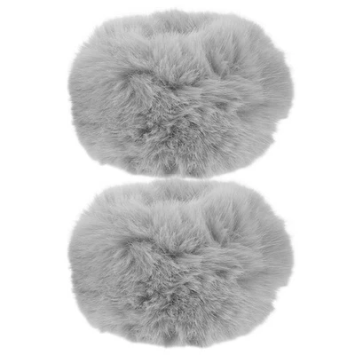  2 Pcs Faux Fur Wristbands Fluffy Cuffs for Wrists Furry Arm Warmers Fuzzy - Image 1 of 4