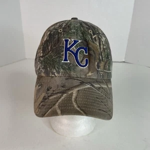 Kansas City Royals Camo Hat, Strapback Adjustable 47 Brand, Camouflage Logo - Picture 1 of 8