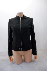 Karen Millen Womens Jacket Size 10 Black Lightweight Coat VGC - Picture 1 of 7