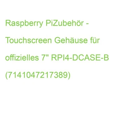 Raspberry PiZubehör - Touchscreen Gehäuse für offizielles 7" RPI4-DCASE-B (71410 - Bild 1 von 2