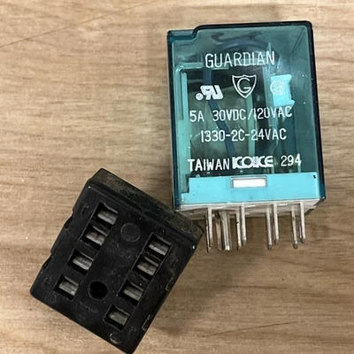 A410-363731-13 GUARDIAN Electric 24VAC 5AMP RELAY 1330 Series 50-60Hz - Image 1 of 4