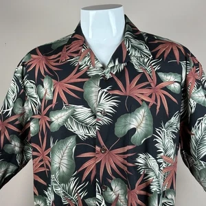 Mens Tori Richard Hawaiian Shirt XL Ferns Tropical Coconut Buttons Aloha - Picture 1 of 7