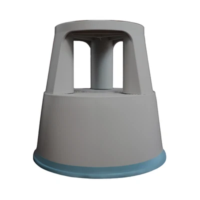 Westcott Rollhocker Dunkelgrau, Tritthocker 3 Gleitrollen, Stopautomatik - Bild 1 von 4