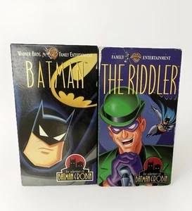 Vtg Batman & Riddler VHS Lot Warner Bros The Adventures of Batman & Robin - Imagen 1 de 9