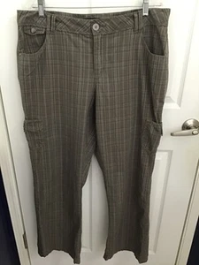 Lane Bryant Damen braun kariert Cargo Typ Hose Größe 16 - Bild 1 von 6