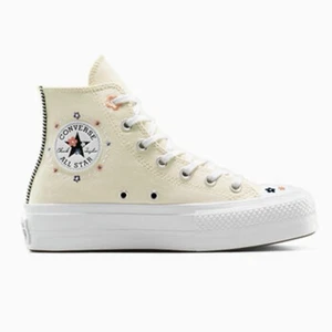 Zapatillas Converse Para Mujer 7.5 Beige Floral CTAS Plataforma Elevadora Flor A14265C - Imagen 1 de 10
