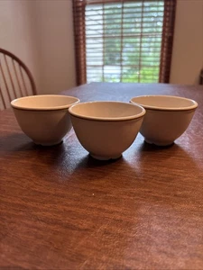 Lot of 3 Vintage Homer Laughlin Restaurant Ware Bowl 2.5" Tall 3.75" Wide USA - Picture 1 of 5