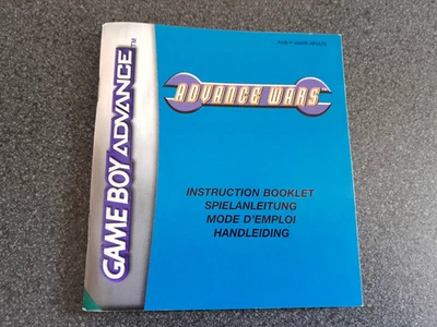 Advance Wars manual for Gameboy Advance game - Manual only - Image 1 of 2