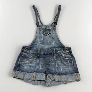 Mono con tirantes de mezclilla Hint Jeans Cheeky Shorts cargo Y2K festival puños - Imagen 1 de 15