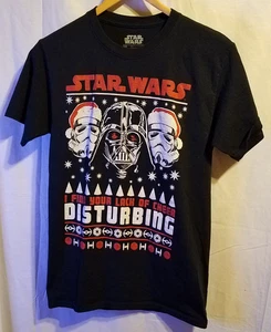 Camiseta Star Wars Darth Vader I Find Your Lack of Cheer Disturbing Holiday S - Imagen 1 de 4