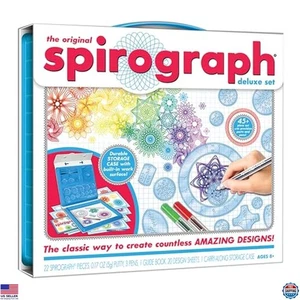 Deluxe Spirograph Set - Spiral Art Drawing Kit for Kids Ages 8+ - Create Designs - Picture 1 of 6