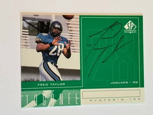 FRED TAYLOR SP AUTHENTIC PLAYER'S INK AUTOGRAPH AUTO RC FLORIDA GATORS JAGUARS - Picture 1 of 2