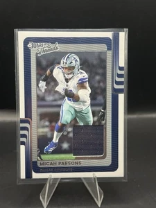 2025 Panini Donruss Football Micah Parsons Donruss Threads DTH-MPS Cowboys - Foto 1 di 2