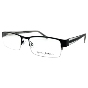 AUTHENTIC & NEW - RANDY JACKSON 1031 021 56/18/145 - BLACK - EYEGLASSES & CASE - Picture 1 of 3