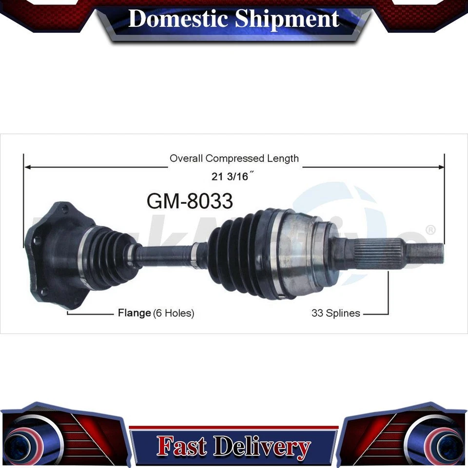 Front Left CV Axle Drive Shaft Joint For Chevrolet Avalanche 1500 2005 2006 - Image 1 of 1