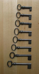 Möbelschlüssel Schlüssel Eisenschlüssel Eiringschlüssel aus Eisen blank hohl - Bild 1 von 1