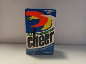 Cheer All Temperature Laundry Detergent Coin Vended Size Sealed 60s/70s NOS - Picture 1 of 8