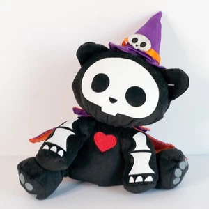Skelanimals Kit Travestimento Gatto Viola Cappello Strega Mantello 8" Peluche Jakks Pacific 2009 - Foto 1 di 6