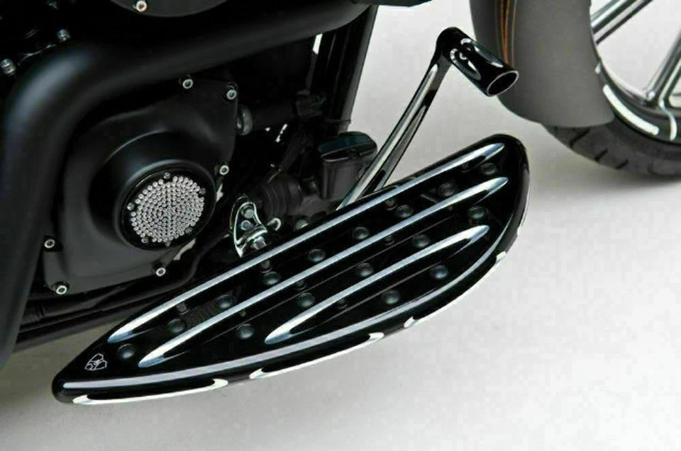 Arlen Ness Deep Cut Floorboards Driver Black 06-833 Harley Davidson - Image 1 of 1