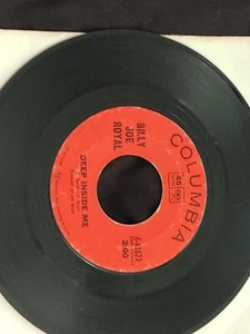 Rare Vintage Billy Joe Royal 45 Deep Inside Me / Heart's Desire VG Condition - Picture 1 of 10