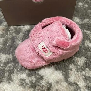 Ugg Bixbee Baby Girls Pink Booties Large (New) - Picture 1 of 5
