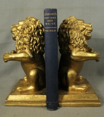 vintage old German Language study book Lessings Nathan Der Weise Heath 1909 - Image 1 of 4