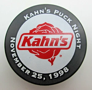Cincinnati Cyclones Hockey Puck Kahn's Puck Night Nov 25, 1998 Vintage Souvenir - Picture 1 of 4