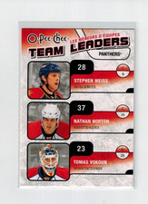 2010-11 O-Pee-Chee Team Leaders #TL-13 Florida Panthers Tomas Vokoun