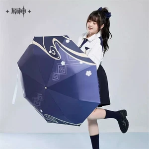 Official Genshin Impact Kamisato Ayaka Folding Umbrella All-weather Umbrellas - Picture 1 of 10