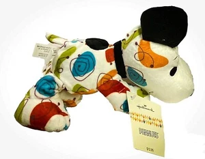 Patrón de diseño retro atómico flojo Hallmark Peanuts peluche animal 9" nuevo con etiquetas - Imagen 1 de 4