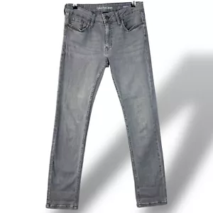 Jeans Calvin Klein donna tg 2 slim boyfriend fit lavaggio medio grigio denim elasticizzato - Foto 1 di 12