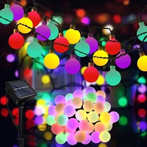 Solar String Lights Outdoor 100Led 49Ft Globe Lights for Garden Yard Christmas - Picture 1 of 47