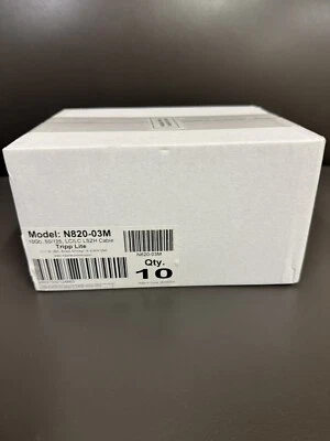 Tripp Lite 10Gb Duplex Multimode 50/125 OM3 LSZH Fiber Patch Cable (N820-03M) - Image 1 of 4