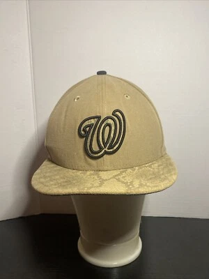 NEW ERA Washington Nationals Snakeskin Print 9Fifty Belt Style Hat  Cap  🔥 - Image 1 of 4