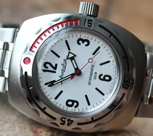 Orologio da polso automatico meccanico anfibio Vostok 090486 - Foto 1 di 15