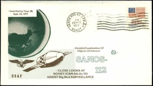 9/23/77 Vandenberg AFB, CA Space Voyage Cachet, SAMOS-112 Spy Satellite - Picture 1 of 1