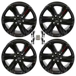 Ford Racing 20"X8.5" Gloss Black Wheel Kit For 2015-2023 Ford F-150 - Picture 1 of 6