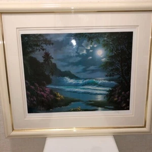 Anthony Casay "Moonlit Garden" Print Edition with autographed certificate - Picture 1 of 14