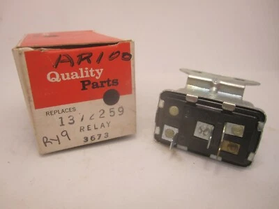 68-80 AMC 吉普 64-76 别克暖通空调电源天线继电器 NOS DELCO 1372259 AR100 RY9 — 第 1/4 张图片