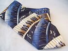 Florence Piano Keyboard Tie Men's Poly Necktie Sax Music Notes Blue