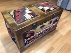 Cedar Chest - Antique Wooden Box - Turkish Kilim Rug Cushions - 19 x 22 x 36 in.