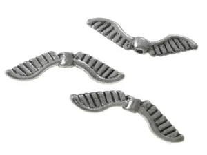 Metallperlen Flügel 10stk Engelsflügel 25mm Zwischenperlen Spacer Metall M145 - Bild 1 von 2