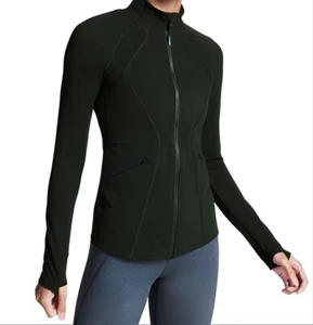 LNDR Women's Green Long Sleeve Zip Sprinter Jacket #AJ984 NWT - Picture 1 of 2