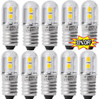2/6/10X 6V/12V E10 COB LED Screw Base Torch Bulb Lamp White/ Warm