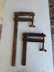 PAIR of Vintage WETZLER Wing Nut Clamps Antique Long Island New York 