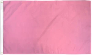 "PINK" flag 3x5 ft polyester banner sign solid color light pink rose rosa - Picture 1 of 5