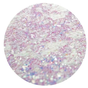 1kg CHUNKY IRIDESCENT WHITE PEARL PINK GLITTER ADD TO PAINT FOR WALLS CRAFTS 1mm - Picture 1 of 3