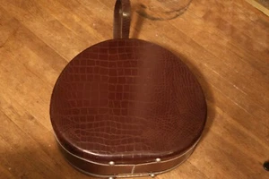 Samsonite Silhouette Round Hat Wig Box Hard Train Suitcase 1960’s Luggage Case - Bild 1 von 7